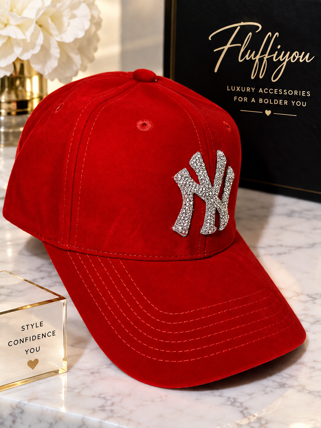 Fitted Cap - NY - Red