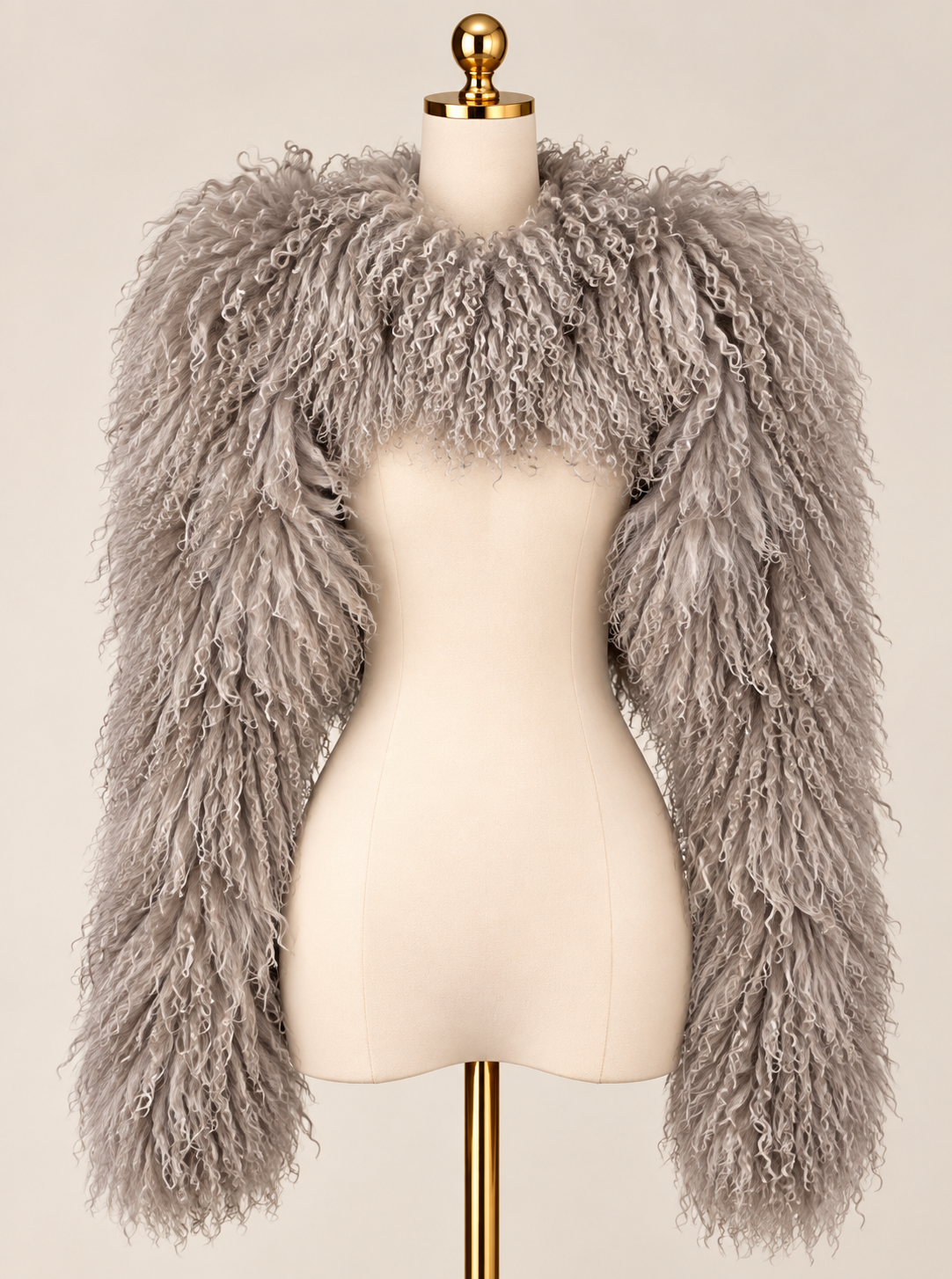 Mongolian Lamb Fur Double Sleeve -
