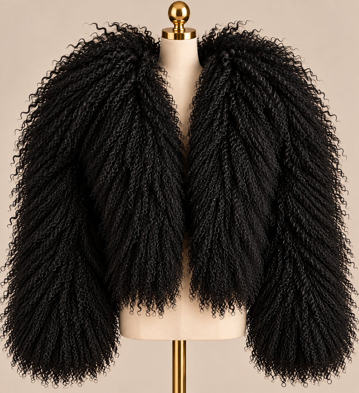 Mongolian Lamb Fur Coat - to the Waist