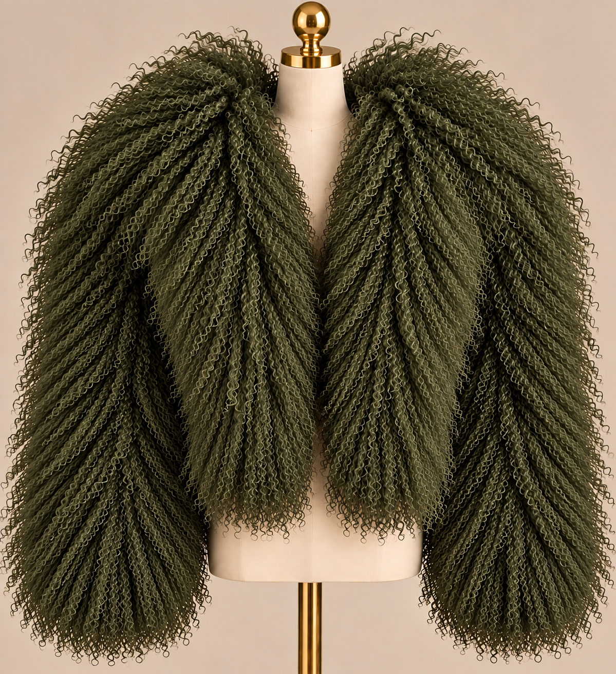 Mongolian Lamb Fur Coat - to the Waist
