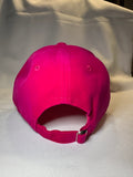 Fitted cap - NY - Hot Pink w/silver bling