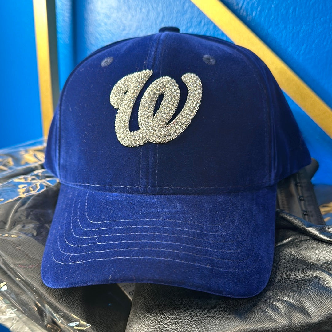 Fitted Cap - The W - Navy  Blue