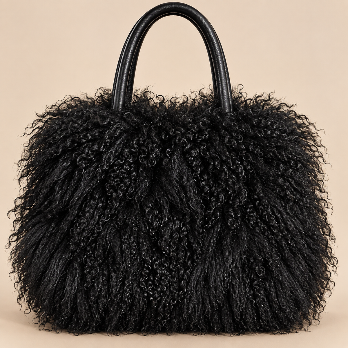 Mongolian Lamb Fur Handbag