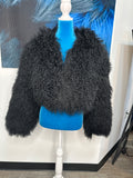 Mongolian Lamb Fur - Crop Jacket - variety of colors