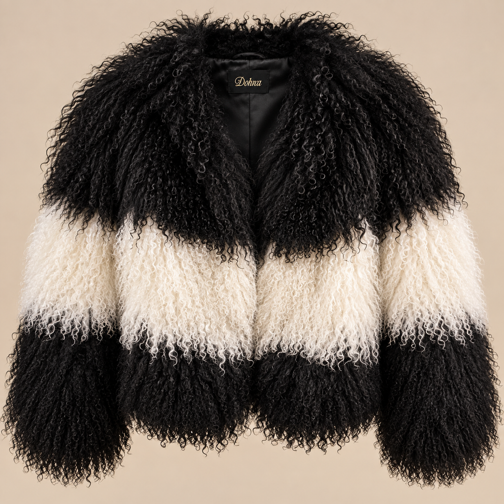 Mongolian Lamb Fur Coat - to the Waist - Custom colors