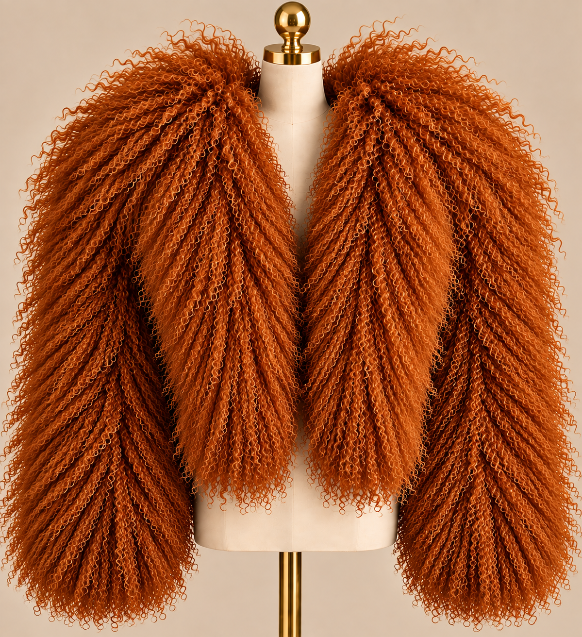 Mongolian Lamb Fur Coat - to the Waist