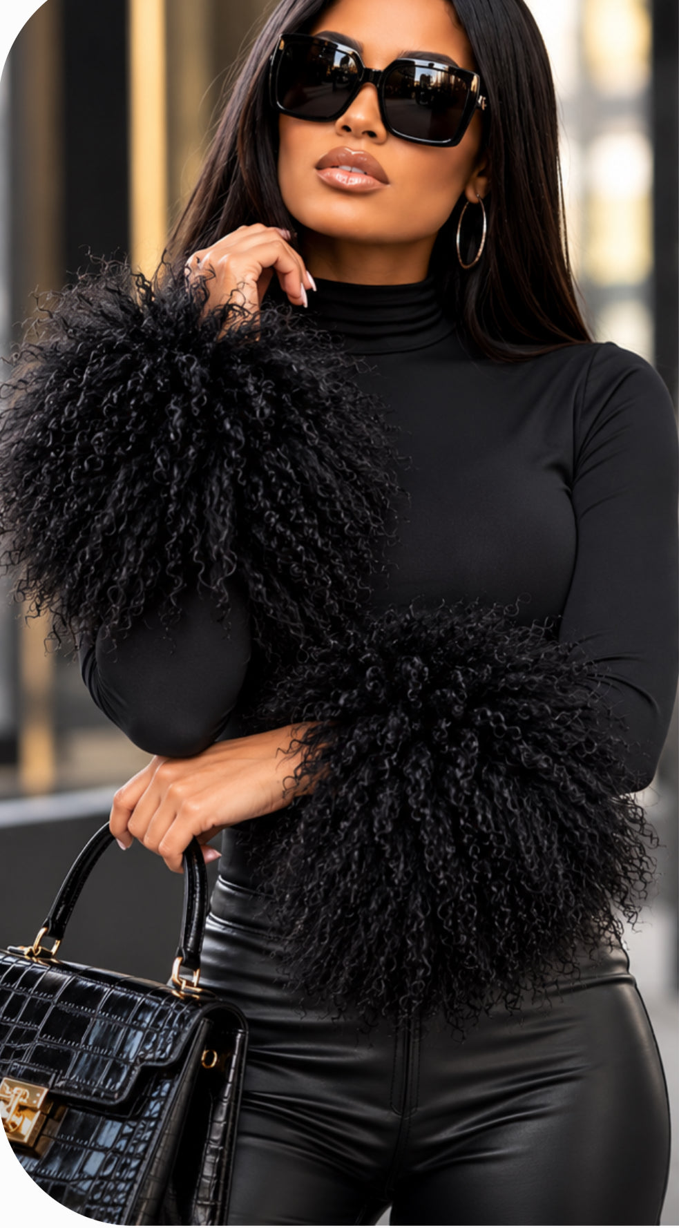 Mongolian Lamb Fur Cuffs