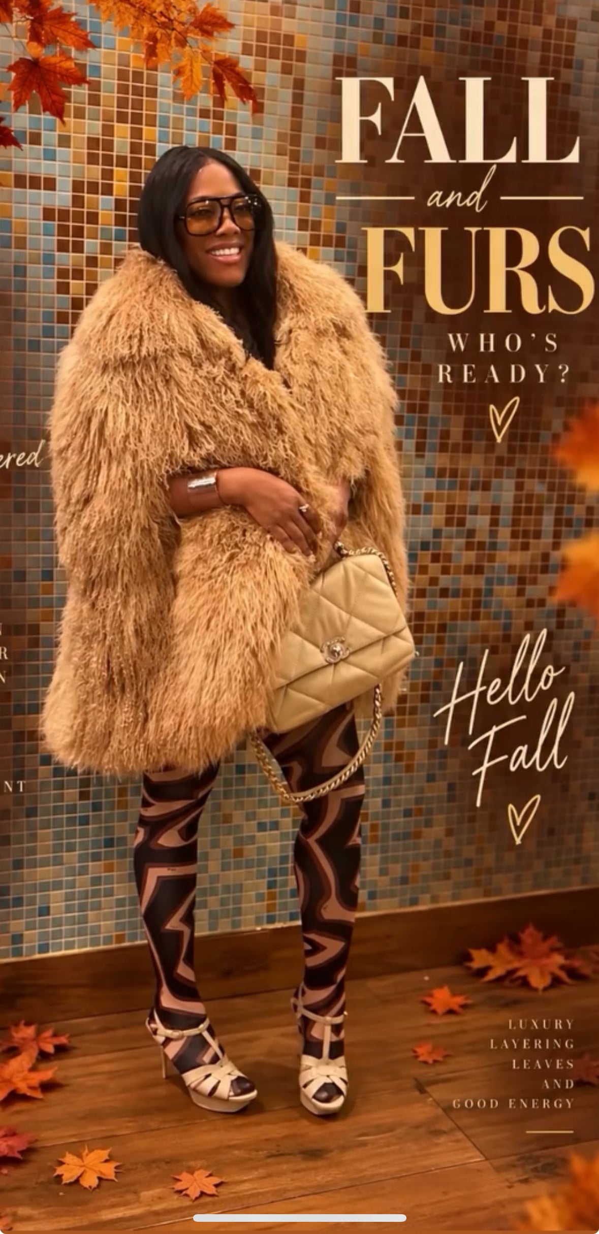 Mongolian lamb fur Poncho