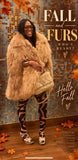 Mongolian lamb fur Poncho
