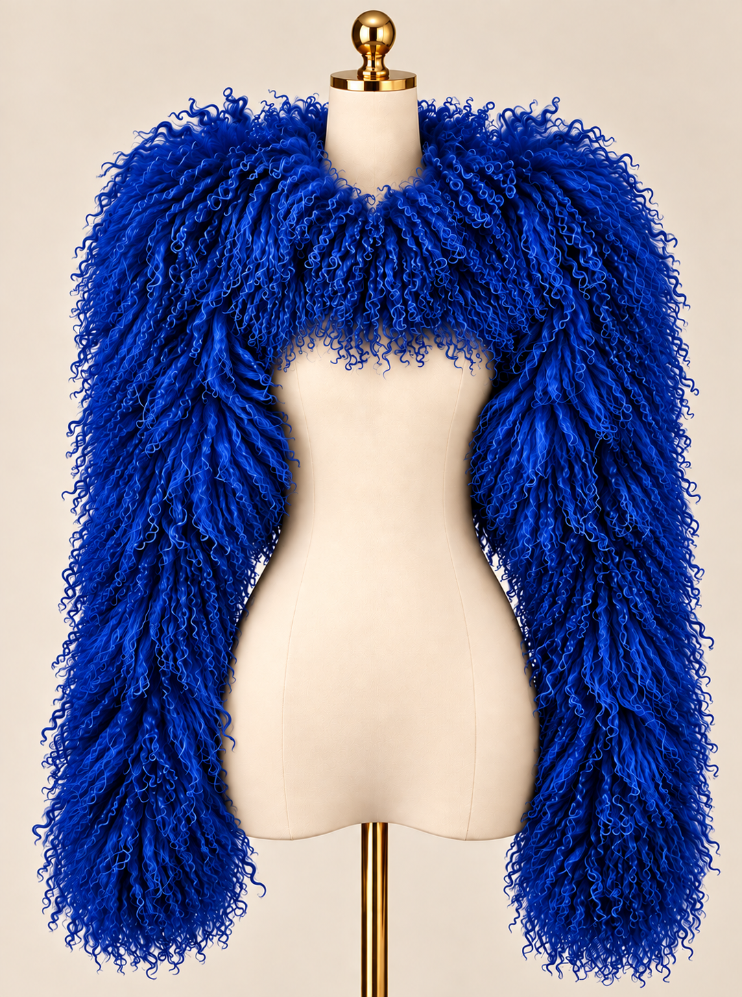 Mongolian Lamb Fur Double Sleeve -