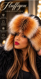 Redfox Fur and Leather Trapper Hat