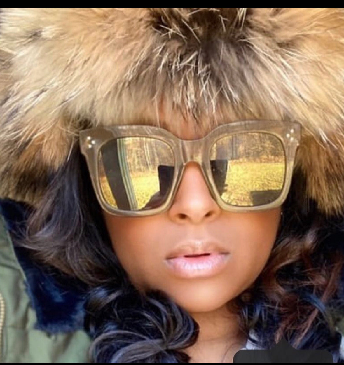 Raccoon Fur and Leather Trapper  Hat