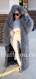 Mongolian Lamb Fur full length Coat / no zipper added