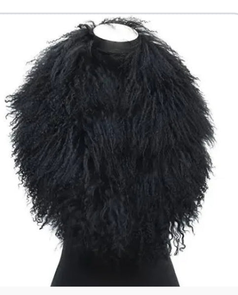 Add on Collar to Mongolian lamb fur item