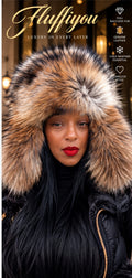Raccoon Fur Jumbo Full Helmet Hat