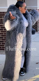 Mongolian Lamb Fur full length Coat / no zipper added