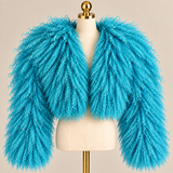 Mongolian Lamb Fur Crop Coat ( 3 row)