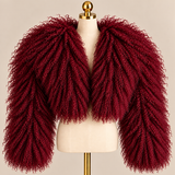 Mongolian Lamb Fur Crop Coat ( 3 row)