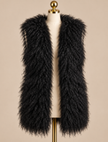 Mongolian Lamb Fur Vest - No Collar