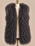 Mongolian Lamb Fur Vest - No Collar
