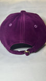 Fitted Cap - W - purple w/gold bling