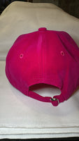Fitted  Cap - W - Hot Pink w/silver bling