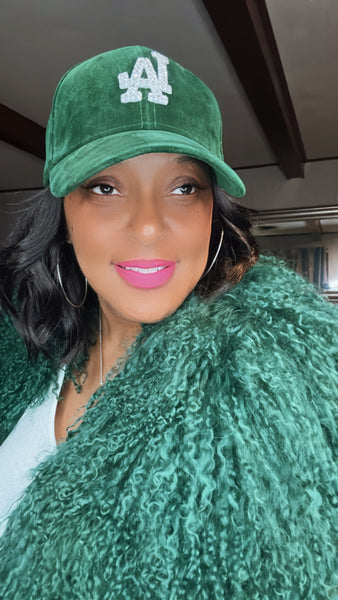 Fitted cap - W - forest green
