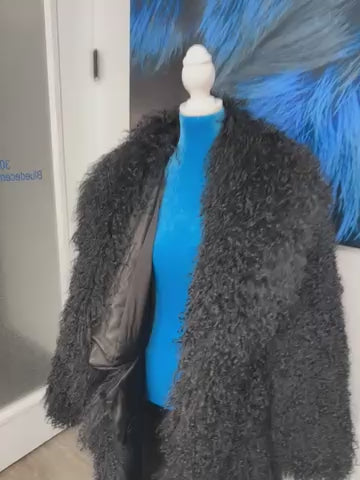 Mongolian Lamb Fur - 2 in 1 Full length  Coat