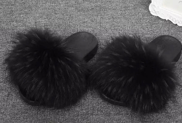 Black - Raccoon Fur