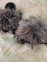 Grey- Raccoon Fur