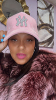 NY Soft Pink fitted Cap