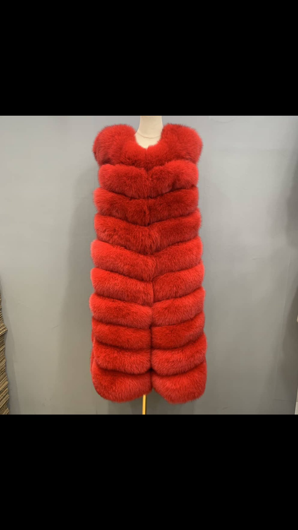 Fox Fur Long Vest