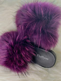 Purple -  Raccoon Fur