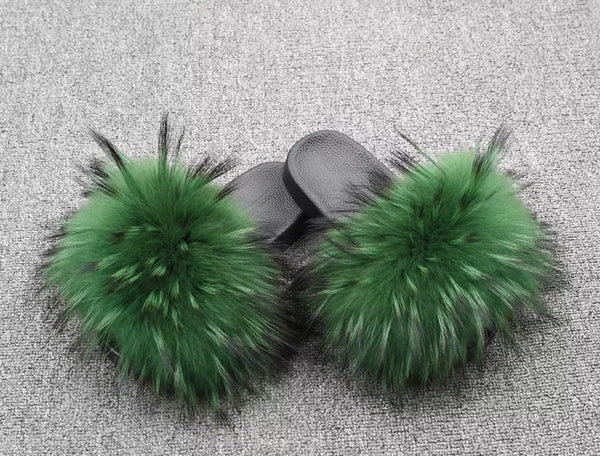 Green - Raccoon Fur