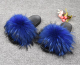 Royal Blue - Raccoon Fur