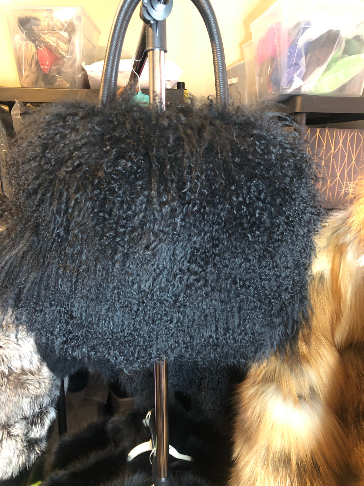 Mongolian Lamb Fur Handbag