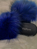 Royal Blue - Raccoon Fur