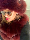 Fox Fur and Leather Trapper Hat