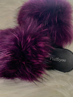 Purple -  Raccoon Fur